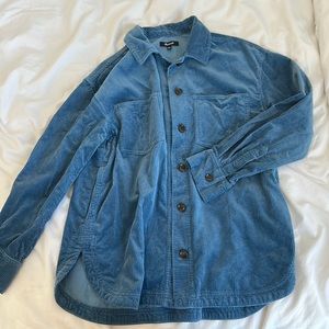 Madwell corduroy Blue button up flannnel
